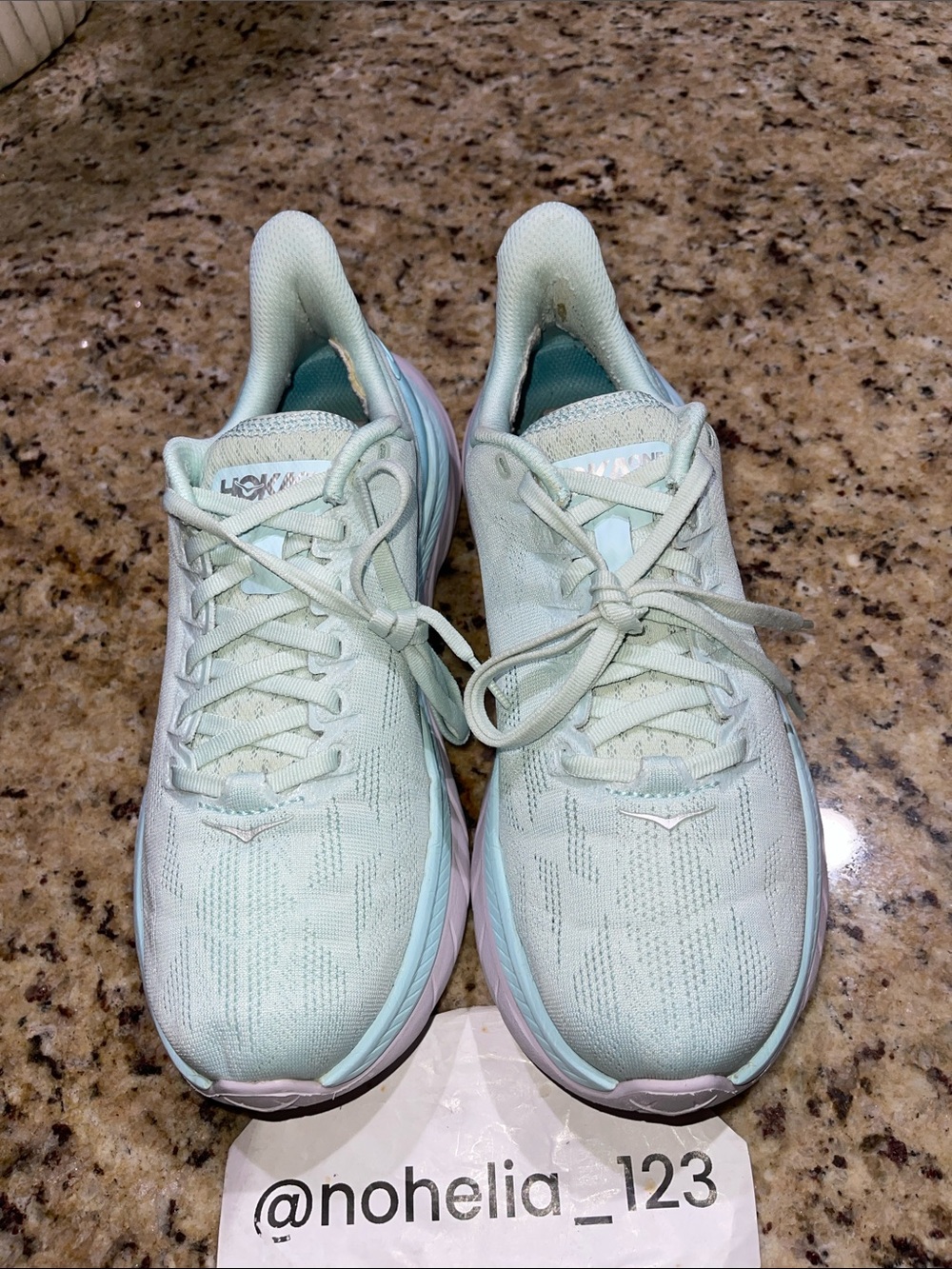 Hoka Mach 4 Women's Running Shoes in Light Mint
